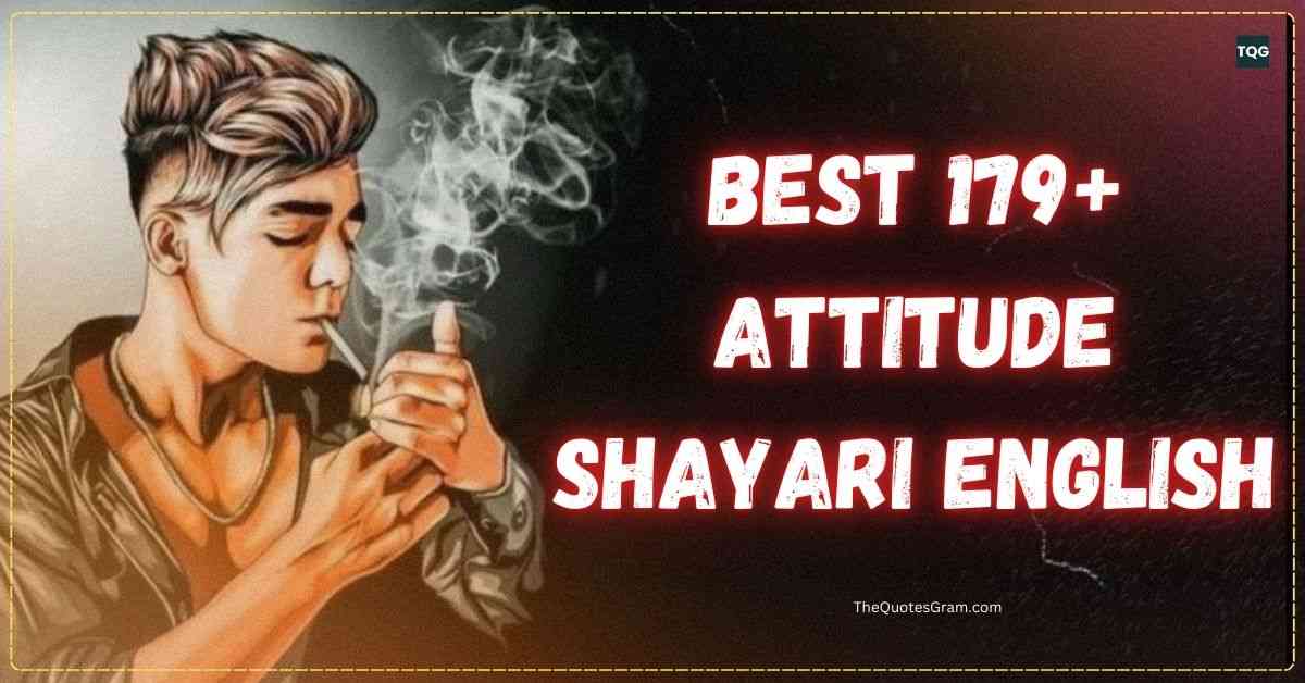 Attitude Shayari English | Best 179+ Shayari Attitude English